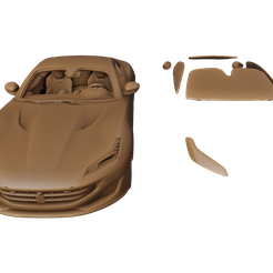 1.png Fichier STL Ferrari Portofino・Modèle à imprimer en 3D à télécharger