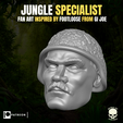 12.png Jungle Specialist head for Action Figures