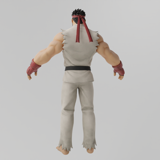 Archivo OBJ Ryu Lowpoly Rigged 🎨 ・Diseño de impresora 3D para descargar ...