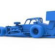 139.jpg Supermodified front engine Winged race car V4 Scale 1:25