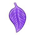 pepper_leaf_maleSTL.stl 09 Tropical Leaf Mold Collection - Silicone Maker