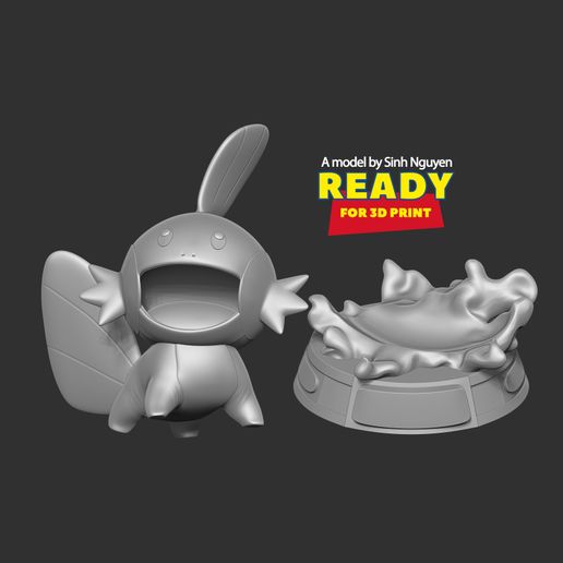 Print3D.jpg Shiny Mudkip - Pokemon Fanart