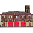 St Vital Fire Station Scenic 2.JPG PREMIUM N Scale Винтажная пожарная станция (эст. 1914)