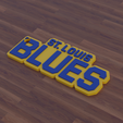 BluesName.png St. Louis Blues Keychain