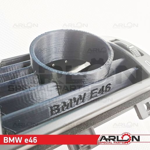 BMW e46 3.jpg Air Vent Gauge Pod, 52mm, Fits BMW E46 Driver side "Arlon Special Parts"