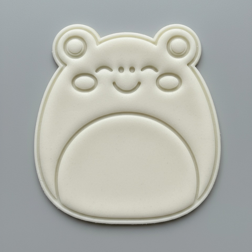 Frog Squish Cookie Cutter 3D model