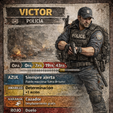 victor-policia.png Polícia - polícia masculino Sobrevivente 28-32 mm Miniatura escalável do Apocalipse Zombie - STL compatível com Zombicide