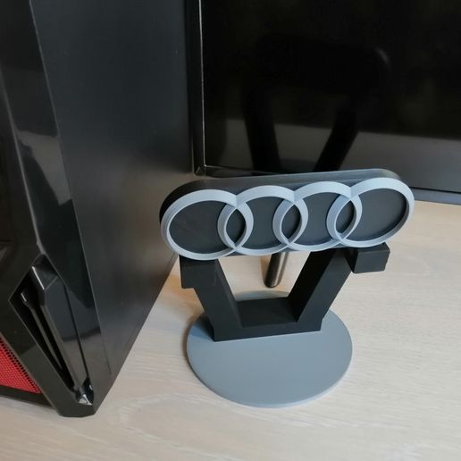 Audi logo stand 3D model