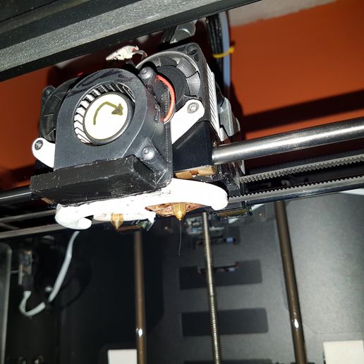 Download STL file Makerbot 2X Fan Bownden for PLA • Design to 3D print