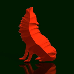 LSXI-Wolf.png Howling Wolf III - Low Poly