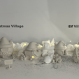 Collection.png Village de Noël des Elfes - Fichiers STL + Bambu imprimables en 3D | Collection de villages de Noël - Partie 1 | Mini cabanes d'elfes, boîte aux lettres et scène de cadeaux