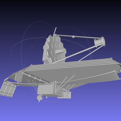jw24.jpg Download DXF file James Webb Space Telescope JWST Basic Model • 3D printer template, julian-danzer