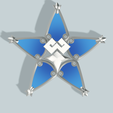 Aqua_wayfinder_render-3.png Aqua Wayfinder and brooch 3D file | Good-luck charm from Kingdom Hearts