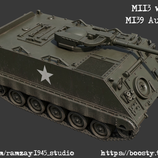 M113 with 20mm Autocannon M139 US experimental APC 1:100