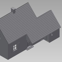 Bergarbeiterhaus_1.jpg Бесплатный 3D файл Miner's House - Bergarbeiterhaus・Дизайн для загрузки и 3D-печати