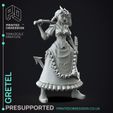 Gretel-4.jpg Hansel and Gretel - Possessed Bakery - PRESUPPORTED - Illustrated and Stats - 32mm scale