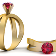 1.png Luxury Solitaire Gemstone Ring