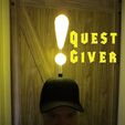 QuestGiver.jpg NPC Costume, Quest Giver Cosplay Exclamation Mark Hat WOW world of warcraft