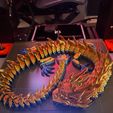 Flexi Print-in-Place Imperial Dragon with 3MF Included!
