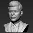 2.jpg John F Kennedy bust ready for full color 3D printing