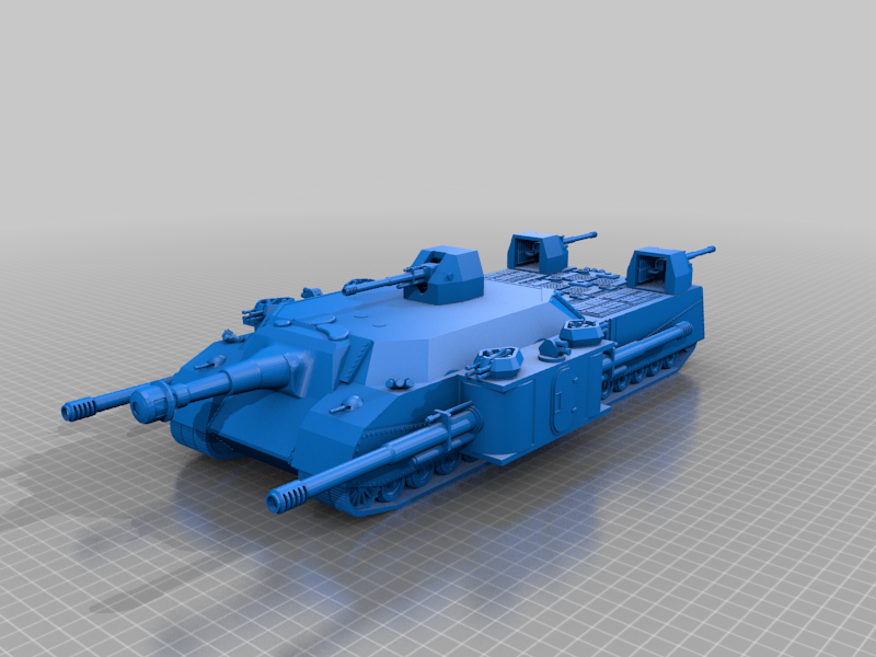 Free 3d File Landkruezer Class Tank Destroyer・3d Printing Template To Download・cults