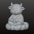 meditating-cow-3d-model-2.png Zen Bull Figurine