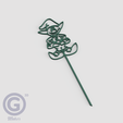 T. Duende1A_Render.png Pack of decorative garden toppers - Line drawings