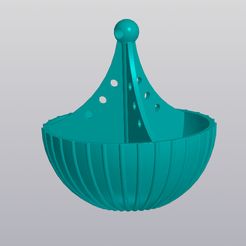 1.jpg 3D file Hanging planter Holder for small things・Design to download and 3D print
