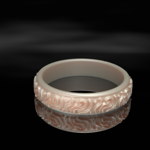 Patterned-ring.png Archivo STL Anillo estampado・Diseño imprimible en 3D para descargar, silwy4eaa