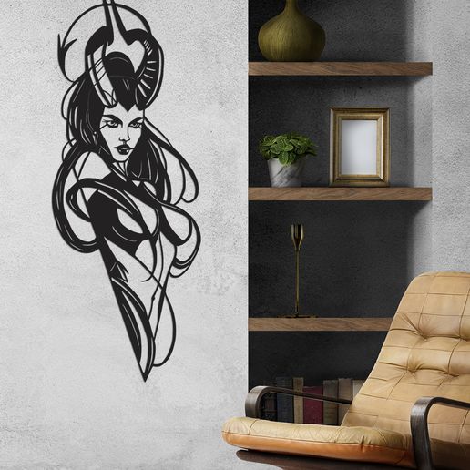 Girl-4.jpg Girl CNC DXF For laser cut , and 3D print STL Files