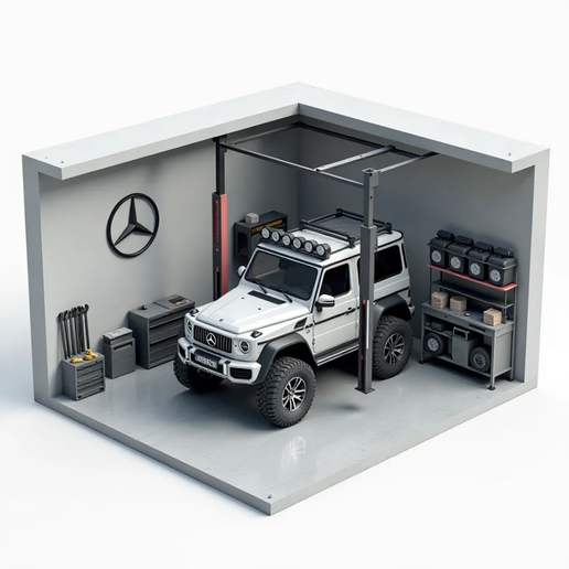 new generation car garage 2025 3D model