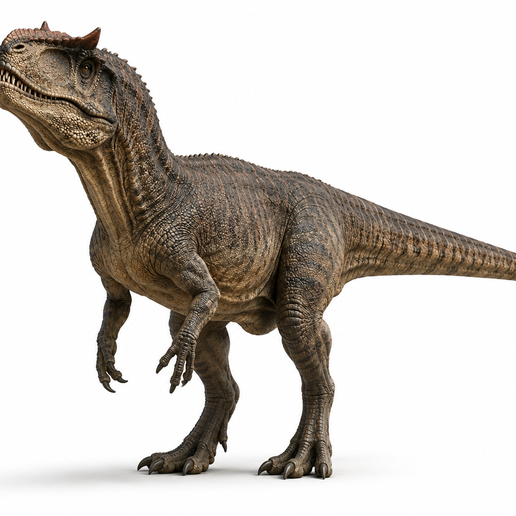 Allosaurus fragilis Standing Looking Up – Realistic Prehistoric Dinosaur 3D Model
