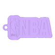 NBA Logo.stl Set de llaveros NBA (minimalista)