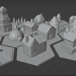 villa1.png 14 Sets zum Bau eines Weihnachtsdorfs
