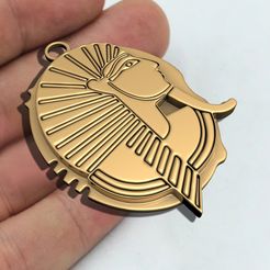 pahraonic-shape-6.jpg STL file Egyptian Motifs king Ancient Pendant・Model to download and 3D print