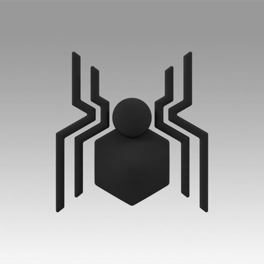 Spider Man Chest Logo Spiderman Homecoming Chest Logo 3D Model In
