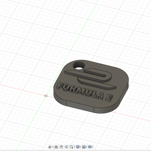 Porte clef Formula E 3D model