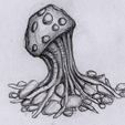 scribble_cut.png Tabletop plant: "Medusozoa Mushroom" (Alien Vegetation 25)