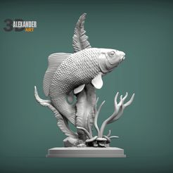 carp-1.jpg 3D-Datei Karpfen 3D-Druckmodell・3D-Druck-Idee zum Herunterladen