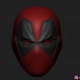 08.jpg Deadpool Mask - Marvel comics 3D print model
