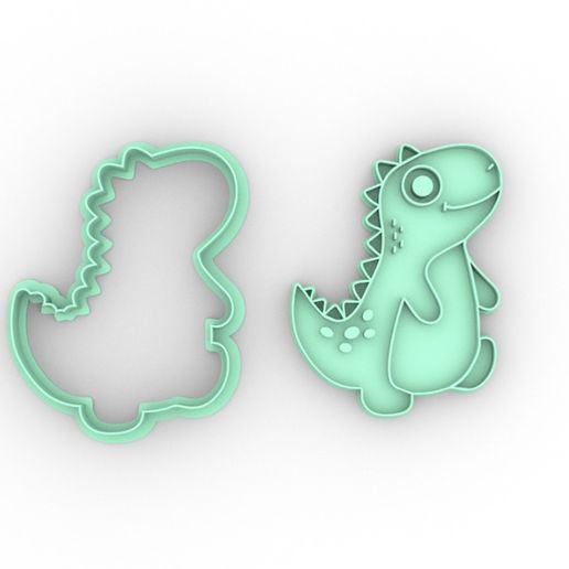 DINOSAUR - DINOSAUR - COOKIE CUTTER - CUTTER - BISCOTTI - BISCOTTI 3D model