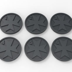 untitled.35.png Free STL file Black Templar Objective Markers・Template to download and 3D print
