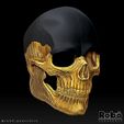 THE-BROKER-RIPPER-SKULL-MASK-11.jpg Bantam The Broker - Ripper The Bone Collector Mask - Warzone MW3 - STL model 3D print file