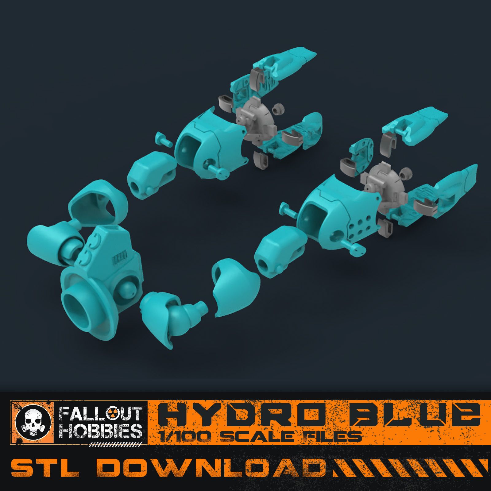 Legs-1.jpg Datei 3D Hydro Blue Mecha Anzug・Design für 3D-Drucker zum herunterladen, FalloutHobbies
