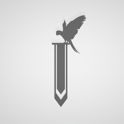 Captura1.png STL file BOOKMARK / BOOKMARK / MARQUE-PAGE / PARROT / PARROT / PARROT・3D print design to download