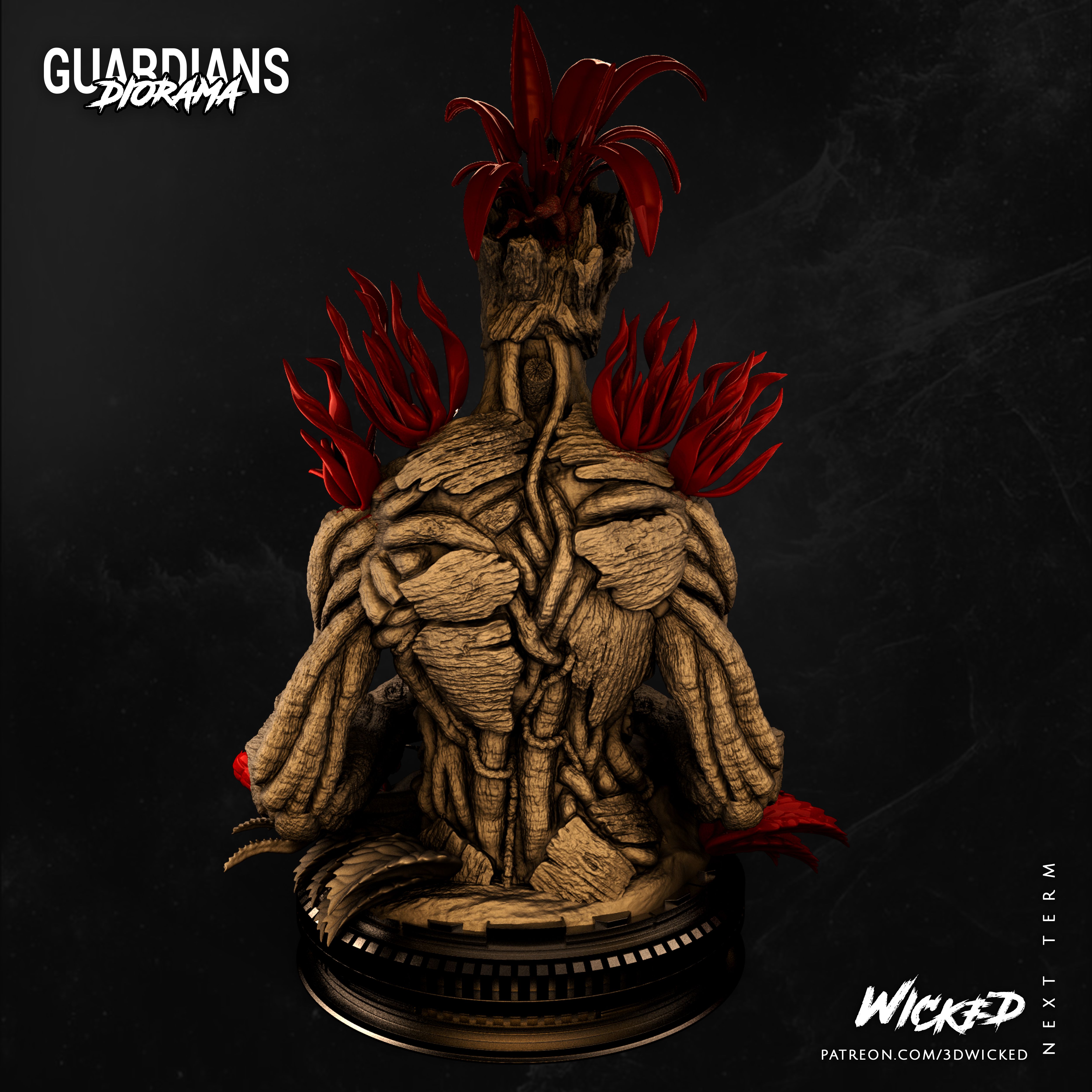 Descargar archivo Wicked Marvel Groot Bust: Tested and ready for 3d ...