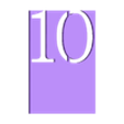 10TableNumber.stl Numéros de table minimalistes 1-22