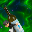Waitress.png Wine Holder Waitress - AI Compatible