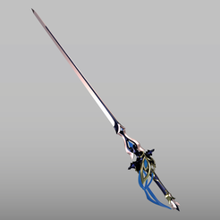 Clorinde-sword-8.png Genshin Impact Clorinde Sword for 3Dprint