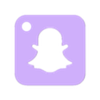 Snapchat - Keychain V2.STL Snapchat - Keychain